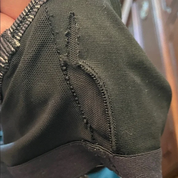 lululemon athletica Power Y Womens 6 Black & Grey Top Yoga Activewear - Picture 7 of 8